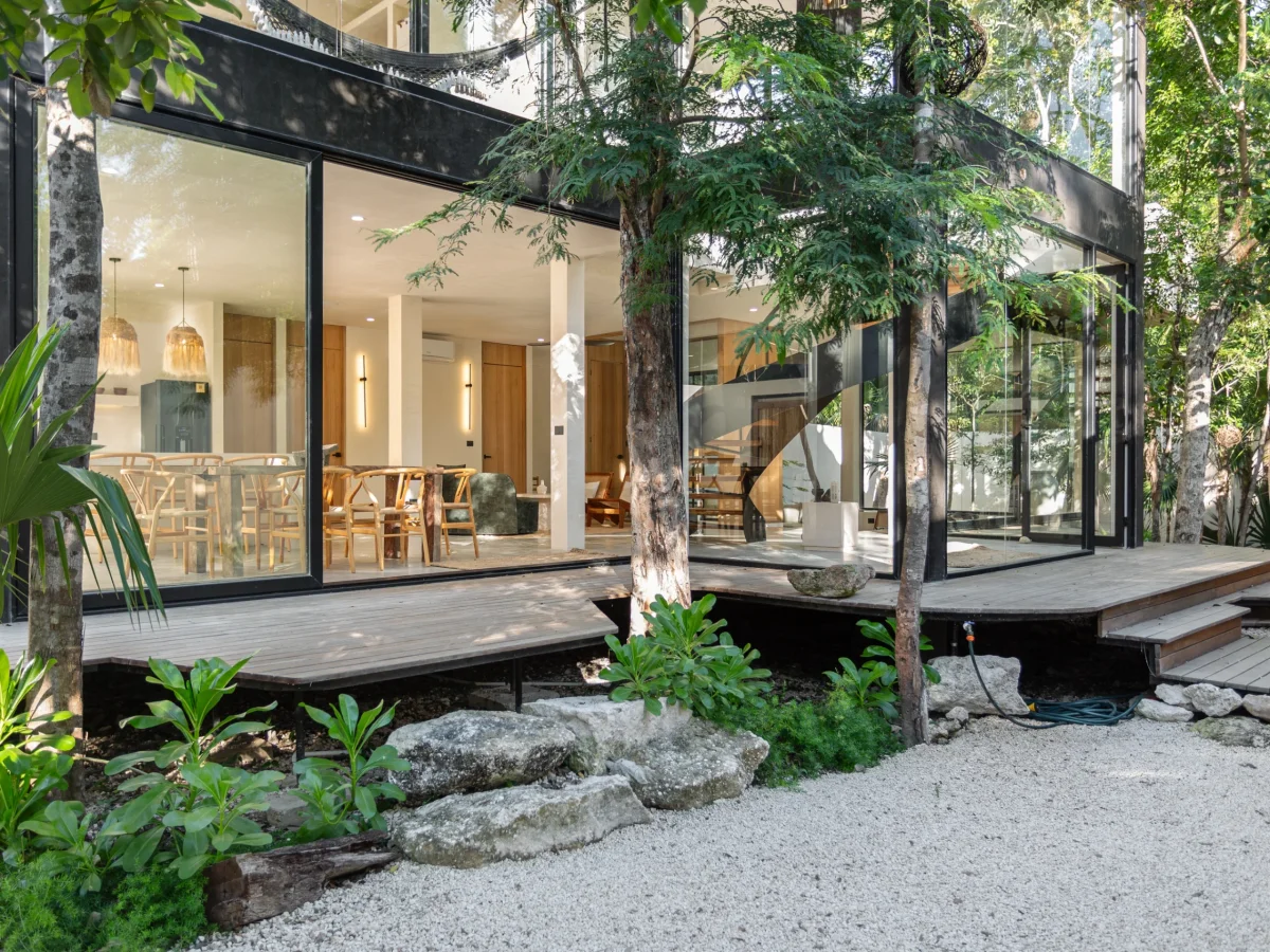 Rooftop terrace with jungle canopy views at Casa Nati, Tulum