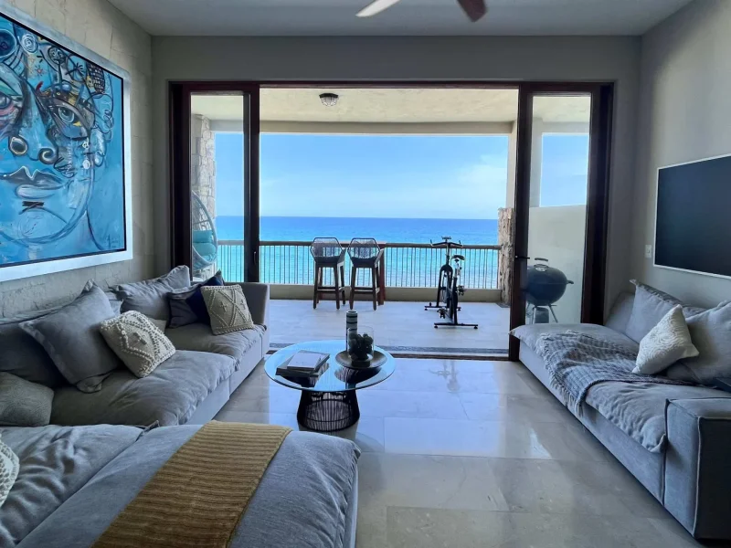 Infinity pool overlooking the Sea of Cortez at a Cabo villa