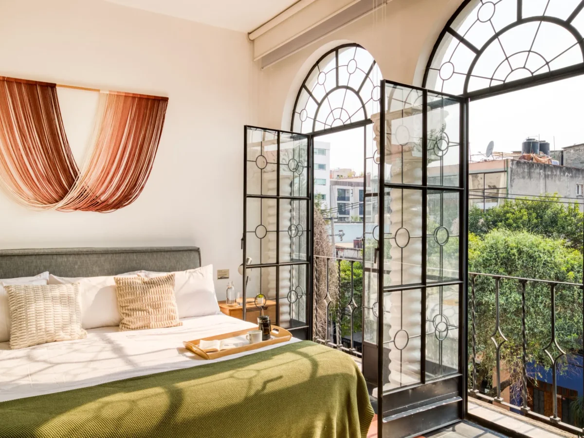 King room suite in Roma Norte, Mexico City, a couples base for the World Cup in the gallery and restaurant district