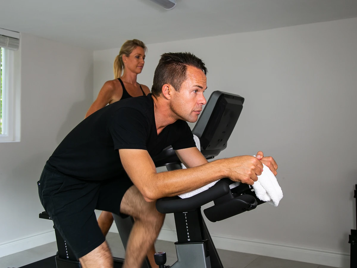 An in-villa spa massage in progress at a Cape Town villa