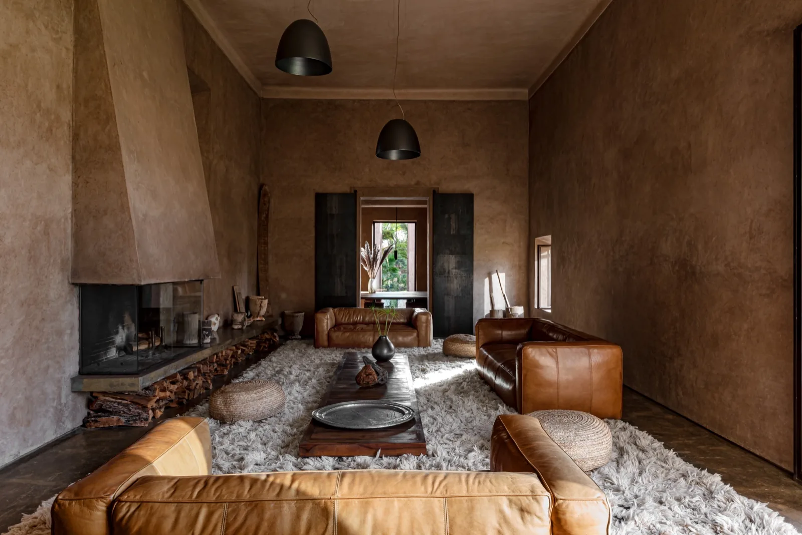 Olive grove and desert garden grounds at Villa D Marrakech, six hectares of landscaped park