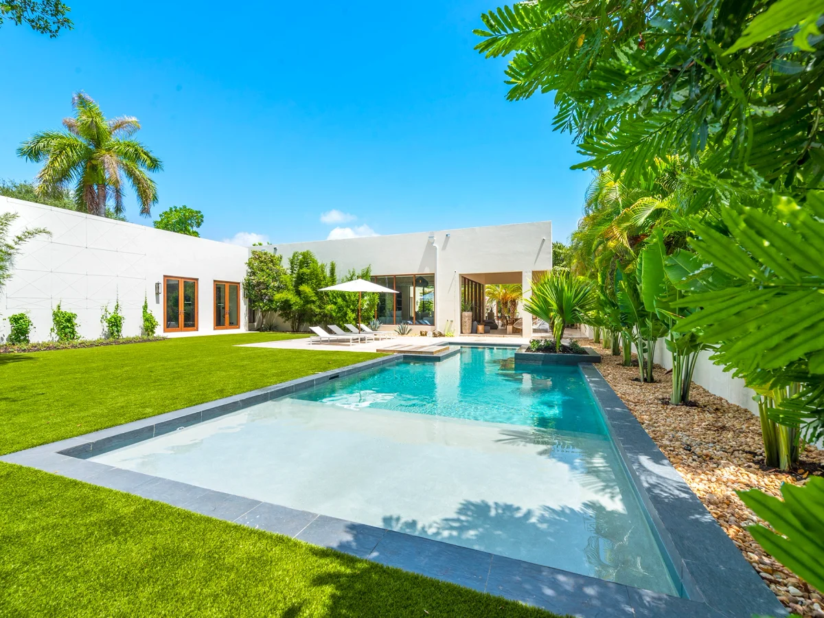 Traditional Moroccan architecture and garden