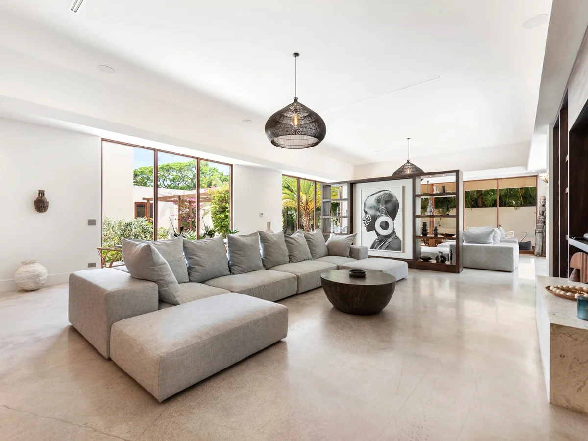 Moroccan-inspired courtyard and garden at Villa Maroc