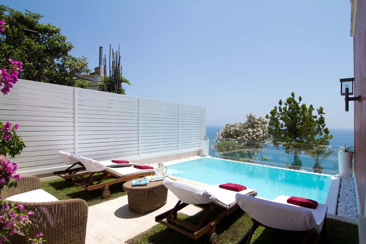 Villa Ferida sea-view terrace in Praiano
